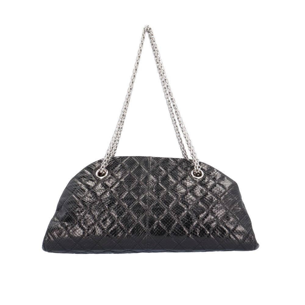 Chanel Python Shoulder Bag Black - image 3